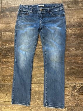 CAbi Woman’s Straight Fit Blue Denim Jeans